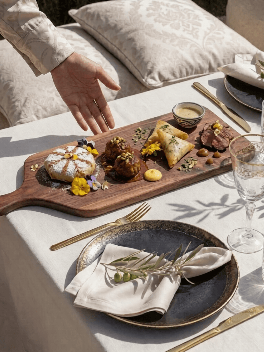 Moroccan farm-to-table tasting platter