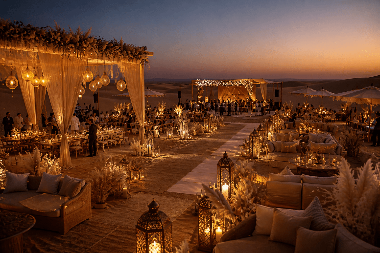 A private event scene in Marrakech